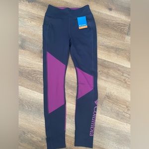 NWT Columbia lodge color block tights-medium